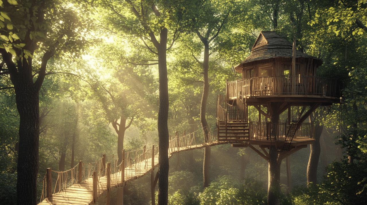 Construire une cabane dans les arbres pour toute la famille : Les solutions d’eclairage ecologiques